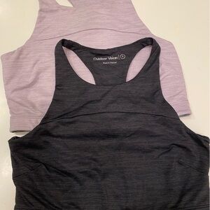 Outdoor voices sports bra size small, purple and graphite
